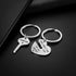 Couple Gifts for Boyfriend and Girlfriend - You Hold The Key To My Heart Couple Keychain for Him and Her, Valentine's Day Birthday Gifts for Boyfr...