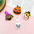 12Pieces Various Halloween Resin Pendant Cartoon Pumpkin Hat Bat Skull Pendant DIY for Earrings Necklace Bracelet Jewelry Making and Crafting Supp...
