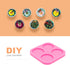 Super Glossy 1.7 inch Silicone Mold for DIY Round Phone Grip Resin Mold, 4-Cavity Circle Phone Socket Molds for Epoxy Resin, Jewelry Making Silico...