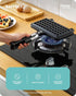 Baffect Non-stick Cast Aluminum Stovetop Waffle Iron, 8.7 Inches Camping Waffle Maker Pan, Portable Stove Top Aluminum Waffle Maker Pan for Family...