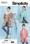 Simplicity Misses' Scarf and Relaxed Fit Coat Sewing Pattern Packet by Elaine Heigl, Design Code S9853, Sizes XS-S-M-L-XL, Multicolor...