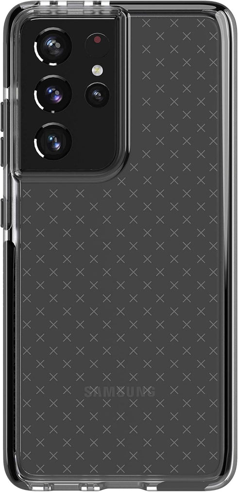 tech21 Evo Check Phone Case for Samsung S21 Ultra 5G - 12 ft. Drop Protection, Smokey/Black...