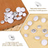 40 Pcs Satin Tuxedo Buttons White Buttons, Satin Covered Metal Shank Buttons, Vintage White Coat Sewing Button, Jacket Buttons Dress Buttons(18mm/...