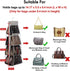 Lirex Handbag Hanging Purse Organizer for Closet, 8 Pocket Handbag Storage Organizer Hanger Oxford Cloth Closet Organizer for Family Closet Bedroo...