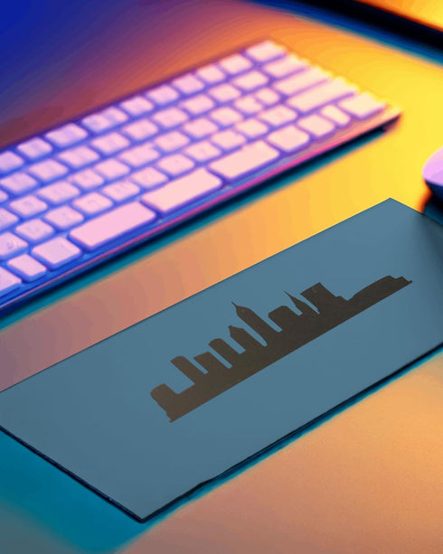 City of Cleveland Skyline Downtown Custom Stencil, Reusable & Sturdy, 11" x 8.5" for Art, Crafts & DIY Projects...