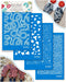 KEOKER Animal Print Silk Screen for Polymer Clay, Cheetah Leopard Silk Screen Polymer Clay, Cow Speckled Silk Screen Stencils for Polymer Clay, Sn...