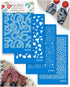KEOKER Animal Print Silk Screen for Polymer Clay, Cheetah Leopard Silk Screen Polymer Clay, Cow Speckled Silk Screen Stencils for Polymer Clay, Sn...