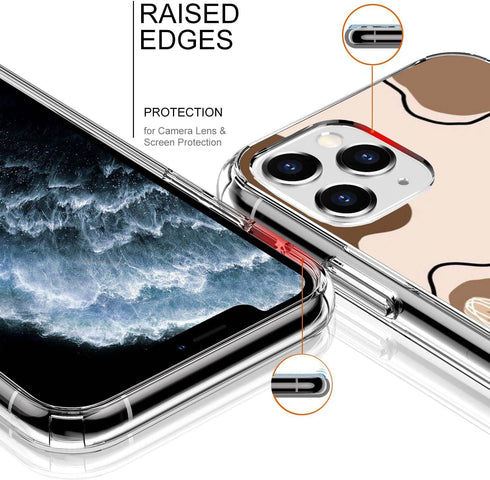 Western cow skin print Aesthetic case Compatible with iPhone 13 Pro Max, cow print collage pattern Soft TPU Bumper Protective Phone cover, Support...