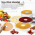Flexzion Dehydrator Fruit Roll Trays - Round Nonstick Reusable Plastic Dehydrator Sheets (11 7/8 Inch) for Creating Homemade Fruit Leathers, Veget...