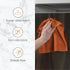 Copper Lane Lint Streak-Free Microfiber Cleaning Cloths, Tan and Copper...