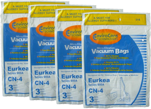 EnviroCare Replacement Vacuum Cleaner Dust Bags made to fit Eureka 900A PowerForce Micro Filtration CN 4 12 Bags...