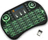 BFTECH Tricolor Mini Wireless Touch Keyboard Handheld Remote, Touchpad Mouse Combo, 3 Color LED Backlit Remote Control for Android TV Box, PS3 Xbo...