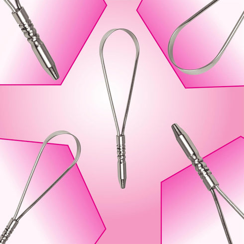 100% GENUINE TONGUE CLEANER PACK OF 2 STAINLESS STEEL WITH SINGLE HANDLE TONGUE SCRAPER STOP BAD BREATHE, FOR ADULT LIMPADOR DE LENGUAY DEPURATORT...