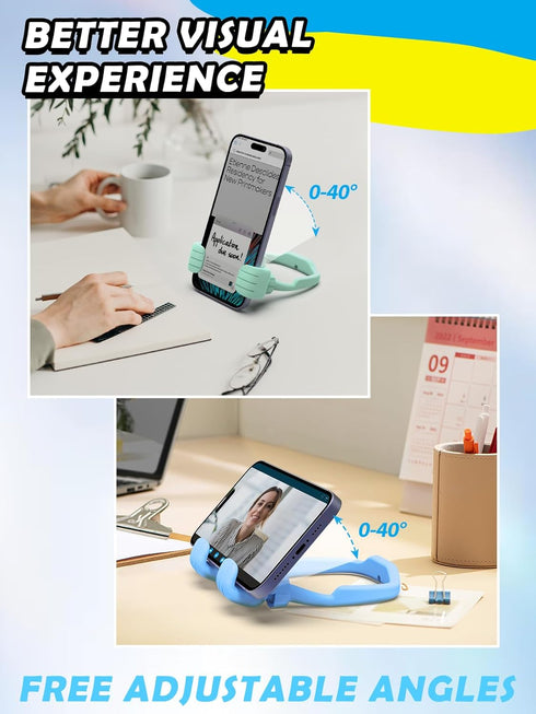 Cell Phone Stand for Desk: 3 Pack Back to School Supplies Gifts for Teens Boys Girls Kids Thumbs Up Lazy Phone Holder for iPhone Birthday Gift for...