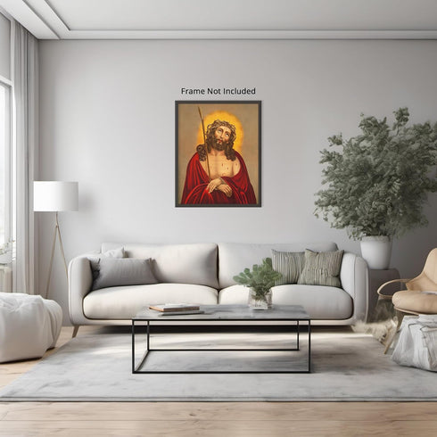 Posterizer 1 pcs-Jesus Christ with crown of thorns painting poster-Religious Posters-Gifts for Christians -Decor for Church, Sunday School Classro...