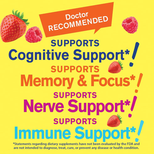 Lions Mane Gummies for Adults (2,000mg) | Lions Mane Supplement Memory and Focuse Support | Gluten Free, Non GMO | Berry Flavor | Lion's Mane Gumm...