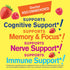 Lions Mane Gummies for Adults (2,000mg) | Lions Mane Supplement Memory and Focuse Support | Gluten Free, Non GMO | Berry Flavor | Lion's Mane Gumm...