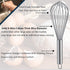 Whisks for Cooking, 3 Pack Stainless Steel Whisk for Blending, Whisking, Beating and Stirring, Enhanced Version Balloon Wire Whisk Set, 8"+10"+12"...