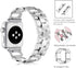 OULUCCI Compatible with Apple Watch Band 38mm 40mm 41mm Women iWatch SE, Series 8 7 SE 6 5 4 3 2 1 Stainless Steel Wristband D-Link Sport Strap Si...