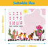 Cow Girl Baby Stuff, Baby Monthly Milestone Stuff for Newborn Baby Photo Taken - Baby Age Blanket with 2 Frame...