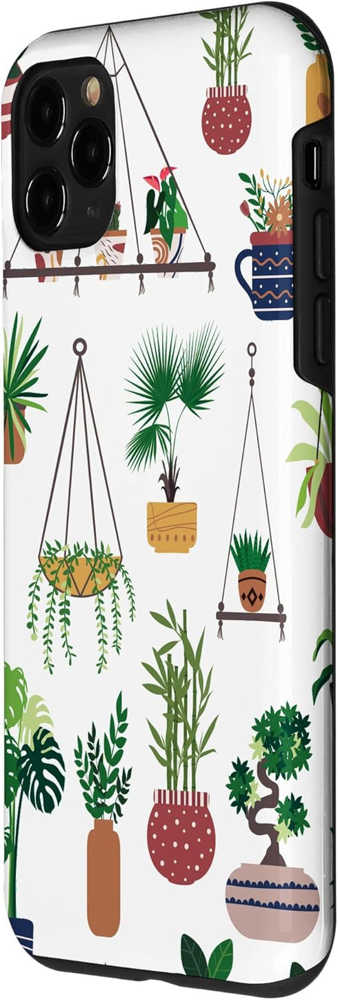 iPhone 11 Pro Indoor and Outdoor Plant Illustrations | Boho Nature Art Case...
