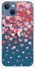 Blingy's for iPhone 13 Case (6.1 inch), Lovely Red Hearts Design Transparent Soft TPU Protective Clear Case (Falling Hearts)...
