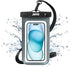 JOTO Up to 7" Universal Waterproof Phone Case for iPhone 16 15 14 13 Plus Pro Max, IPX8 Cellphone Dry Bag 12 11 Pro Max XR X 8 7 6S Plus SE, Galax...