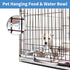 Anti-Slip Dog Bowls, 2 Pack Stainless Steel Dog Bowl Hanging on Cage, Pet Water and Food Bowls for Cats and Dogs, Dry and Wet Foods, with Non-Slip...