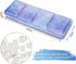 Empty Watercolor Palette, Metal Empty Watercolor Tin Palette Paint Case with Fold Out Palette with 37 Empty Half Pans for DIY Painting Tray Palett...