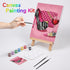 VOCHIC Paint and Sip Kit, Pre Drawn Canvas Painting Party Kit Supplies for Adults with Picture to Paint 1 Easel, 8 Acrylic Colors,3 Brush,1 Pallet...