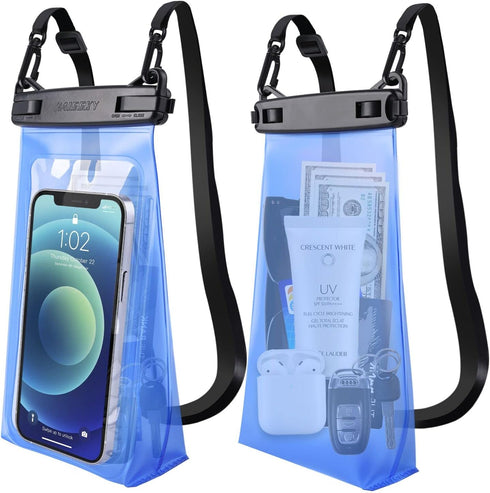 Large Capacity Waterproof Phone Pouch Floating, Waterproof Bag Case for iPhone 15 14 13 12 11 Pro Max X XR 8 Plus Samsung Up to 6.9'', IPX8 Water ...