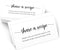 321Done Request a Recipe Card (Set of 50) 3.5x2 White, Simple - Little Recipe Request Insert Card for Bridal Shower Game, Keepsake, Heavy Cardstoc...