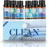 Essential Oils for Laundry - 100% Pure Essential Oils for Diffusers for Home,6x10ml(Clean)- Aromatherapy Oils for Humidifiers,Wool Dryer Balls,Cle...