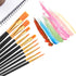 AROIC Acrylic Paint Brushes, 6 Packs / 60 pcs Nylon Hair Paint Brush Set for All Purpose Oil Watercolor Painting Artist Professional Kits (Black)...