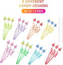 Candyland Party Supplies Drinking Plastic Straws Reusable 24 for Kids Sweet Candy Lollipop Birthday Party Favors with 2 Cleaning brush...