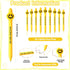 35 Pcs Yellow Pens You are Awesome Gifts Employee Appreciation Gifts Smile Face Novelty Pens Inspirational Teacher Appreciation Gifts...