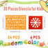 Stencils for Kids, 30pcs Plastic Drawing Stencils Set with 400+ Images, Variety of Shapes and Subjects...