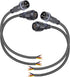 Waterproof Connectors 3 Wire,12AWG Male Female Plug LED Connector with 3Pin Waterproof Connectors,IP68 25CM Extension Cable for Car, Truck, Boat,L...