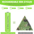12 Pack Rechargeble 1.2V Ni-MH AA Batteries, Long-Lasting Double A Size Nimh Battery 1300mAh for Outdoor Solar Lights...