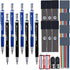 MyLifeUNIT 22 Pcs 2.0 mm Mechanical Pencils Set, 8 Pcs Lead Pencils with 10 Case Lead Refills 2B, HB Black & Colors, 2 Pcs Erasers and 2 Pcs Sharp...