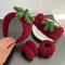 Ivyu Spa Skincare Headbands& Wristband Set?Cute Strawberry Makeup Headband For Women Girls,Non Slip Sponge Headband?Skincare-Padded Soft Thick Ter...