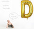 40 Inch Large Gold Letter D Foil Balloons Helium Golden Big Alphabet Mylar Balloon for Birthday Party Decoration Custom Word HH(Gold-D) Dad...