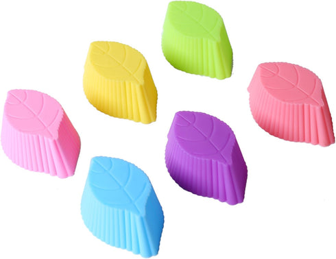 Magik 36 PCS Reusable Non-stick Silicone Mini Baking Muffin Cupcake Chocolate Cups (Assorted Flowers 2)...