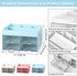 Desk Organizer and Accessories with 4 Compartments and 4 Drawers, Plastic Makeup Organizer, Pen Holder for Desktop Storage, Desk Organization for ...