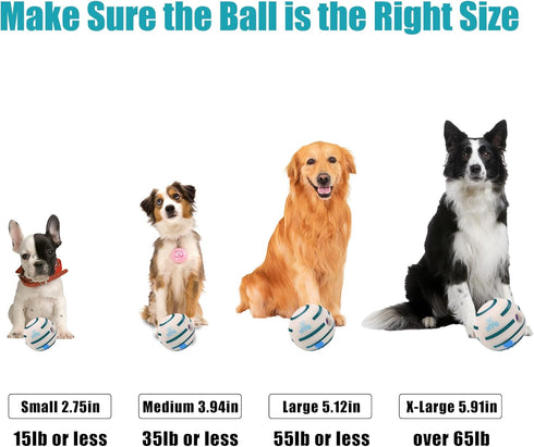 Wobble Giggle Ball for Dogs, Wiggle Glow Ball Dog Toy, Interactive Glow in The Dark Dog Toys for Small/Medium/Large Dogs, Fun Giggle Sounds When R...
