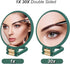 1x 30x Magnifying Travel Mirror, Hand Mirror with Handle - Double Side Hand Held Mirror with 1x30x Magnification & Foldable Handle, Portable Trave...