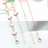Boho Scallop Ankle Bracelet Gold Bead Anklet Bracelet Colorful Crystal Pendant Chain Anklet Colorful Crystal Dangle Anklet Foot Chain Jewelry for ...