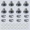 Speaker Spikes Floor Protectors 4pcs, Adjustable Shockproof Speaker Isolation Stand Feet for HiFi Amplifier, Subwoofer, DAC Recorder, Turntable, C...