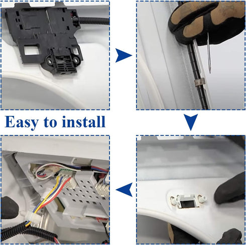 W10404050 W10238287 Washer Lid Lock Latch switch Assembly Compatible with Whirl.pool Ken.more Washer Parts AP5263307,PS349762,W10744659 by TOMOON(2 Year Warranty)