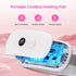 Electric Portable Heating Pad Menstrual: 6 Heat Levels 6 Vibration Modes 30-60 Mins Timer Cordless Heating Pad for Travel Period Cramps Pain Relie...